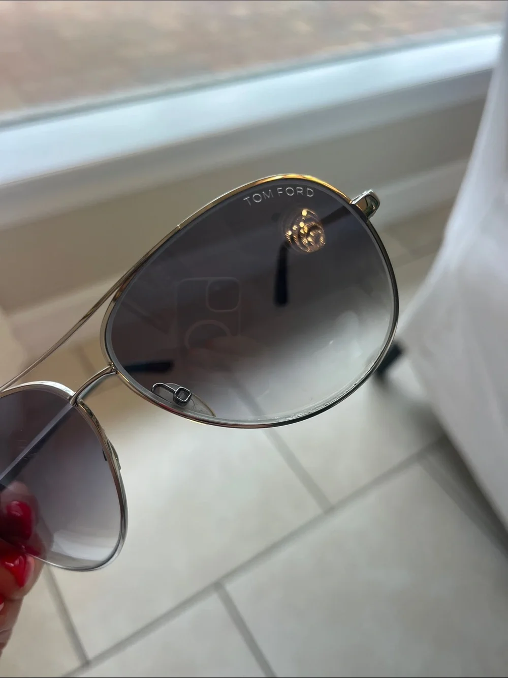 Authentic Tom Ford Charles TF 35 gradient, aviator sunglasses